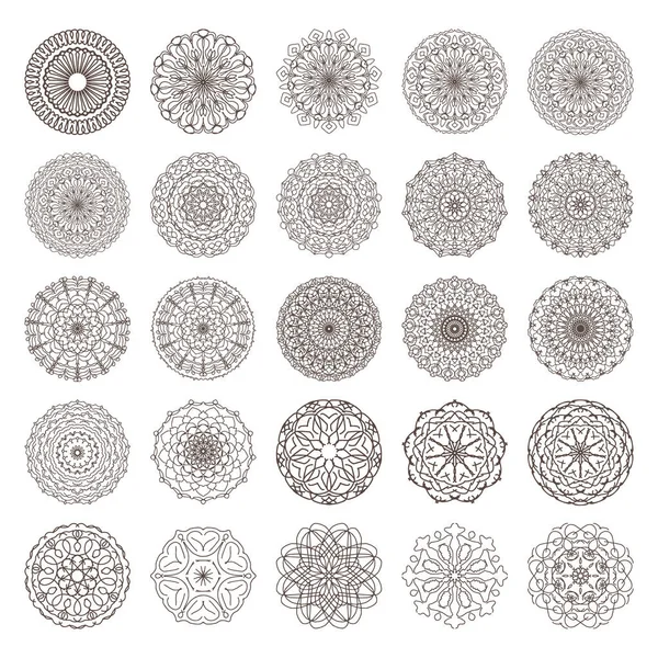 Configura Simbolo Sacro Mandala Colorare Stella Energetica Vettoriale Intersezione Linee — Vettoriale Stock