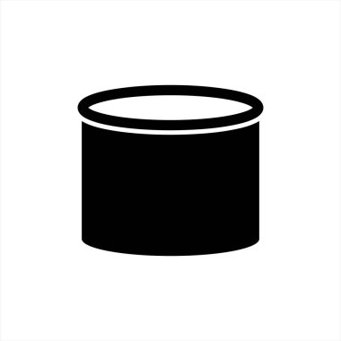 Tencere dibin kara seninki benden kara. Vektör hisse senedi çizimi. EPS 10