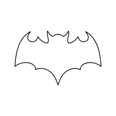 Yarasa, beyazı izole etti. El çizimi sanatı. Cadılar Bayramı sembolü çiz. Vektör hisse senedi çizimi. EPS 10