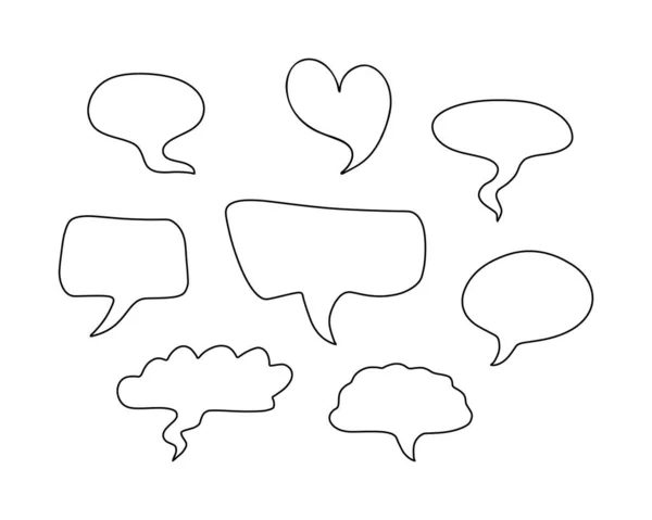 Chat Icon Flat Style Контур Логотипа Сайта Логотипа Приложения Пользовательского — стоковый вектор
