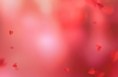 Kağıt kalpler uçuşuyor, izole edilmiş, geçmiş, aşk, romantik, sevgililer günü, kırmızı kalpler