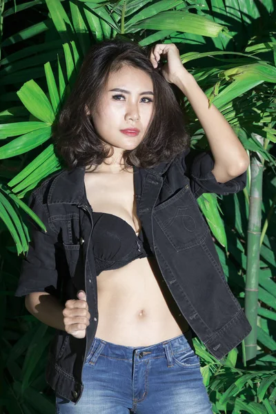 Mode Asiatisk Sexiga Kvinnor — Stockfoto