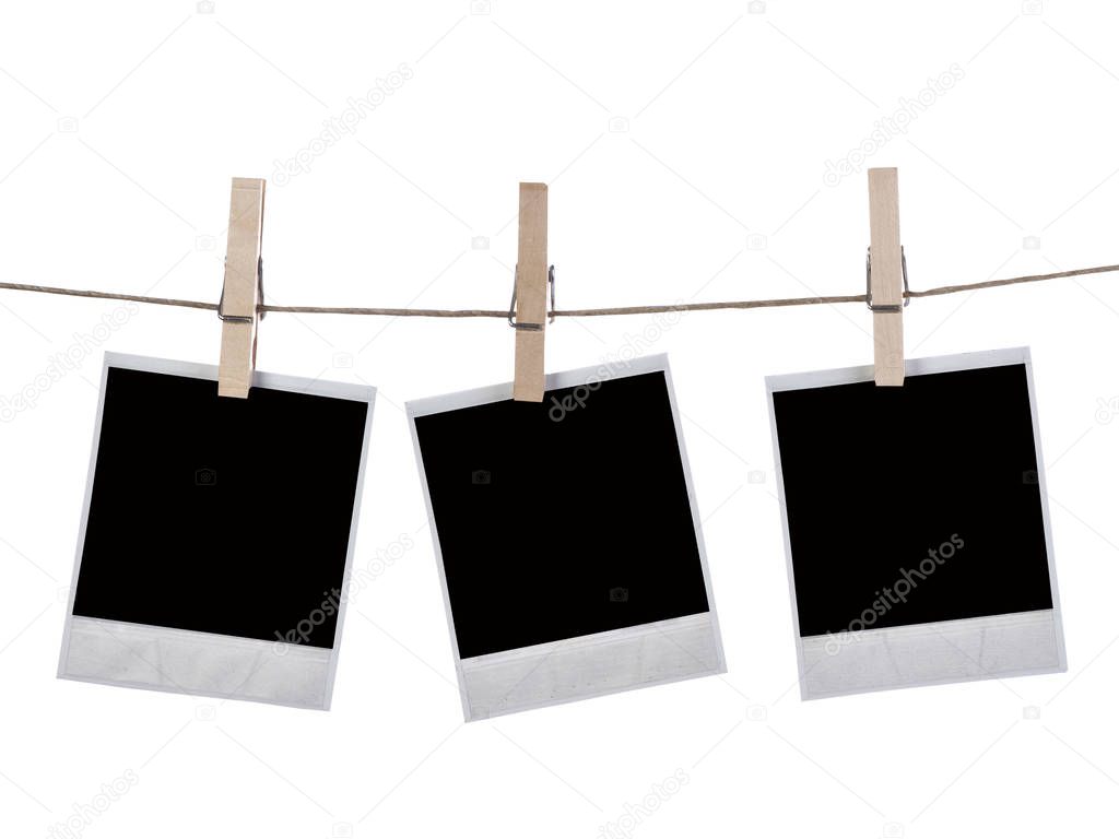 photos of holiday  hanging on clothespin on white background,for you picture