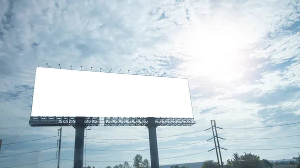 Blank Billboard Advertisement Sky — Stock Photo, Image
