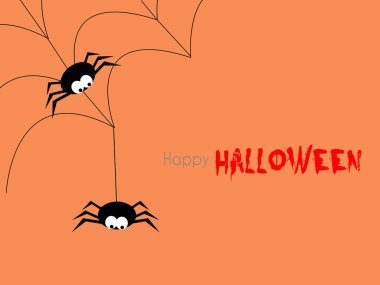 Halloween örümcek kavram. Cadılar Bayramı partisi gece