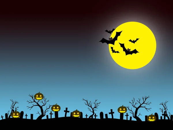 Halloween Ontwerp Achtergrond Halloween Feestavond — Stockfoto