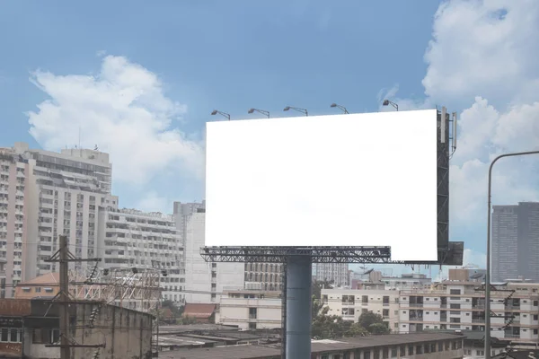 Billboard Blank Road City Advertising Background — Stock Photo, Image