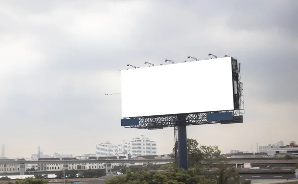 Billboard Blank Road City Advertising Background — Stock Photo, Image