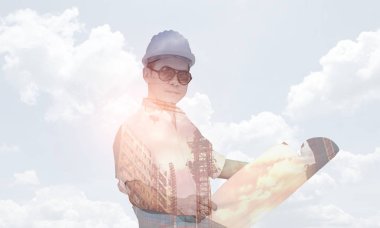 Mühendisin çift pozlama görüntüsü 