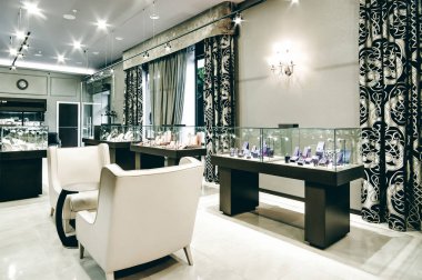 Rusya, Novosibirsk - 10 Kasım 2017: iç takı butik