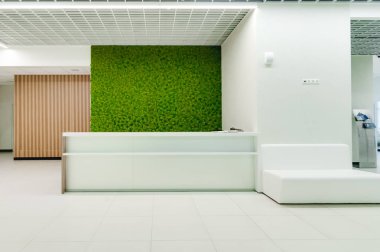 Rusya, Novosibirsk - 16 Ağustos 2018: dekoratif moss iç dekorasyon için. Office stil, iç tasarım öğeleri