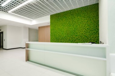 Rusya, Novosibirsk - 16 Ağustos 2018: dekoratif moss iç dekorasyon için. Office stil, iç tasarım öğeleri