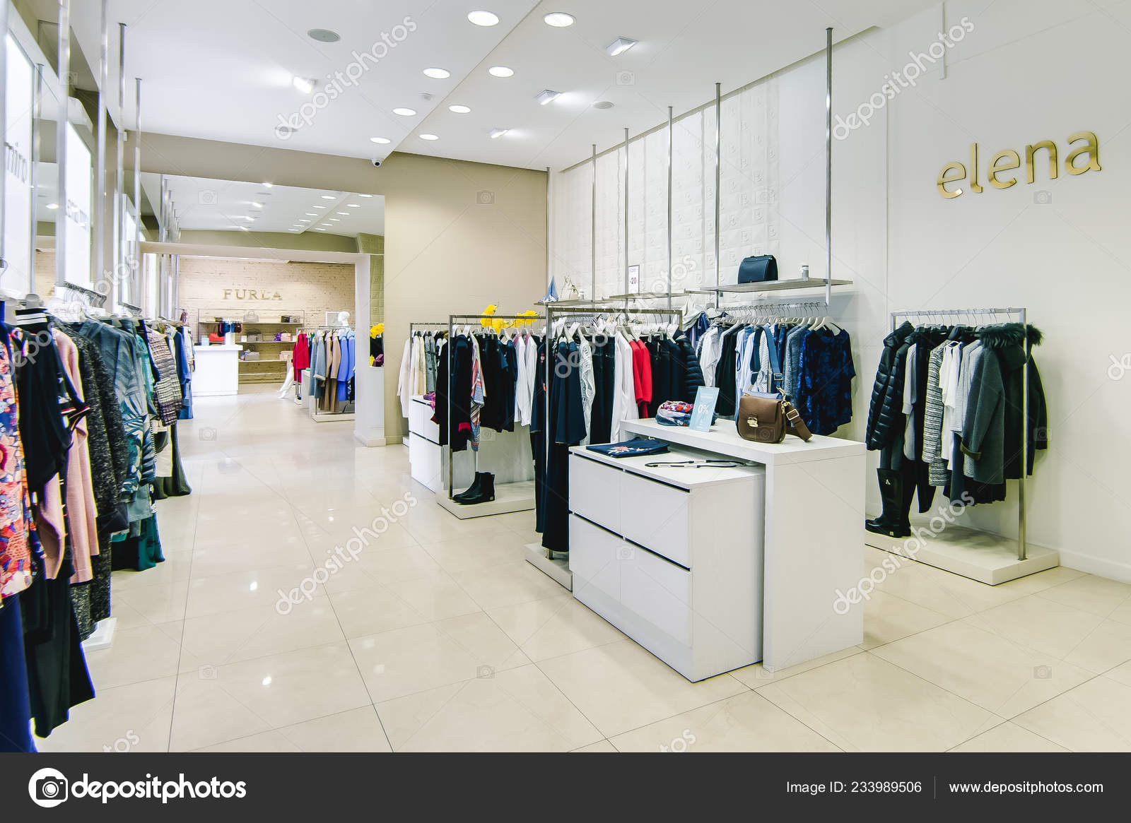 Russia Novosibirsk April 2018 Interior Women's Clothing Accessories Store Boutique – Stock Editorial Photo Zhyk1988 #233989506