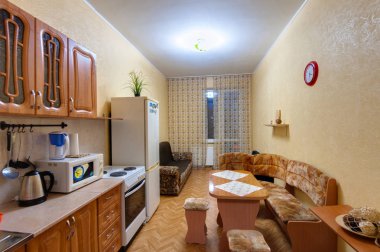 Rusya, Novosibirsk - 29 Aralık 2015: iç Oda daire.