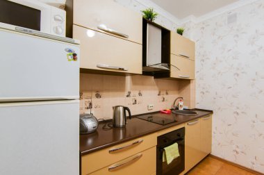 Rusya, Novosibirsk - 01 Mart, 2017: iç Oda daire.