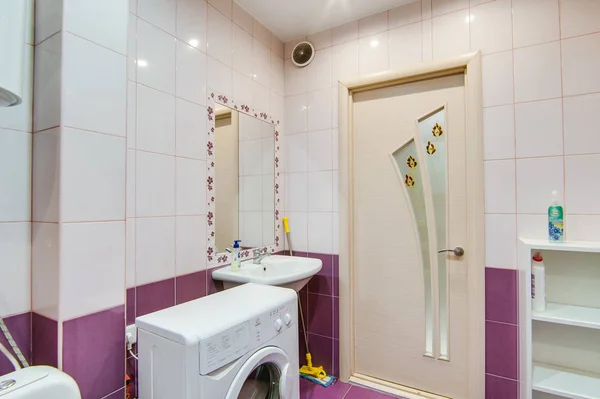 Rusya Moskova Eylül 2017 Oda Daire Banyo Tuvalet — Stok fotoğraf