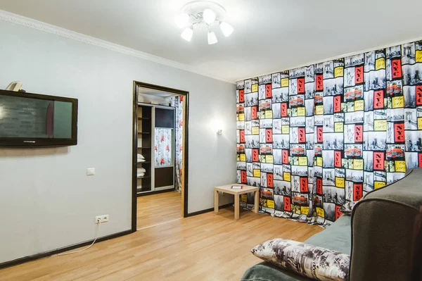 Rússia Moscou Setembro 2017 Apartamento Quarto Interior — Fotografia de Stock