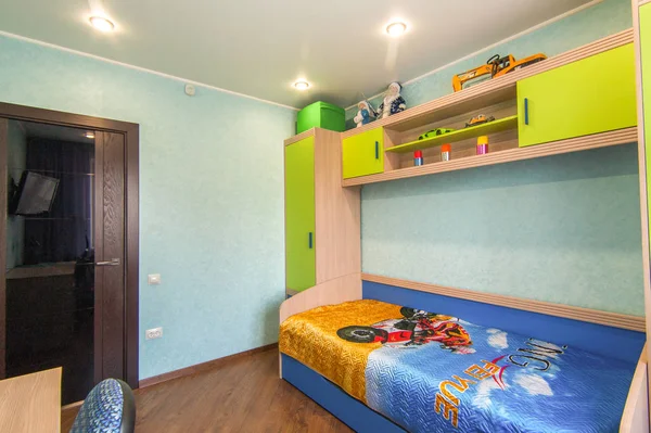 Russia Moscow June 2018 Interior Room Apartment Standard Repair Decoration — Stock Photo, Image