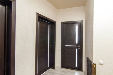 Rusya, Moskova... 25 Haziran 2018: iç oda dairesi. Yurtta standart onarım dekorasyonu