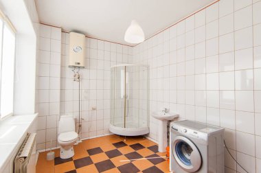 Rusya, Moskova... 26 Haziran 2018: iç oda dairesi. Yurtta standart onarım dekorasyonu