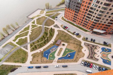 Rusya, Moskova - Mayıs 07, 2018: iç oda dairesi. Yurtta standart onarım dekorasyonu