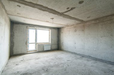 Rusya, Moskova - Mayıs 05, 2018: iç oda dairesi. Kendi kendine bitirme kabataslak tamir