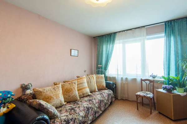 Rusland Moskou Mei 2018 Interieur Appartement Standaard Reparatie Decoratie Hostel — Stockfoto