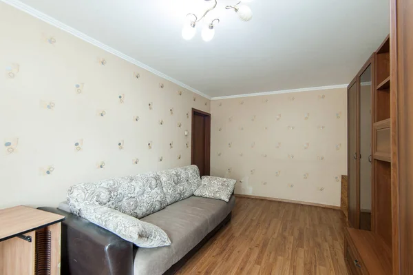 Rusia Moscú Mayo 2019 Interior Room Apartment Decoración Reparación Estándar — Foto de Stock