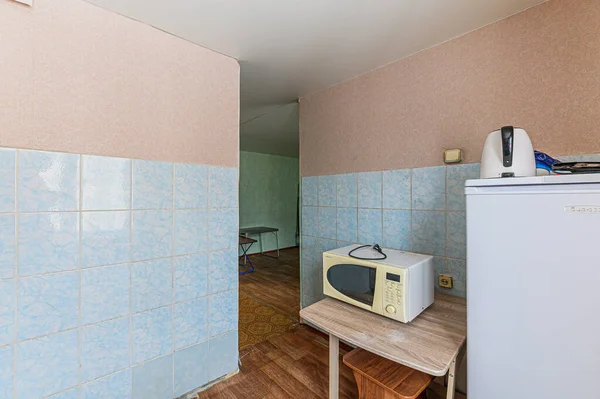 Russia Moscow February 2020 Interior Room Shabby Old Sloppy Modern — Stock Photo, Image