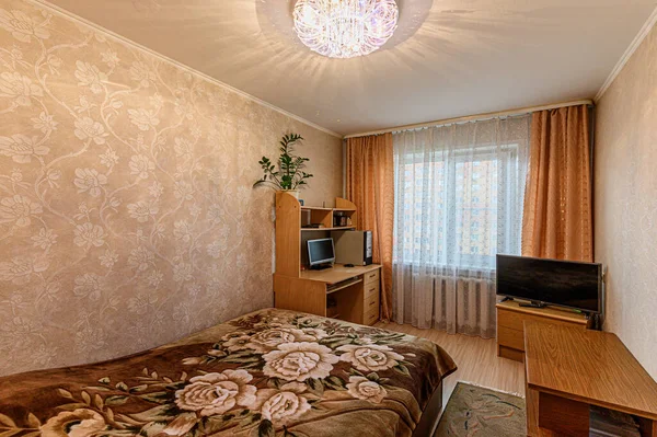 Rusia Moscú Abril 2020 Habitación Interior Apartamento Moderno Ambiente Acogedor — Foto de Stock
