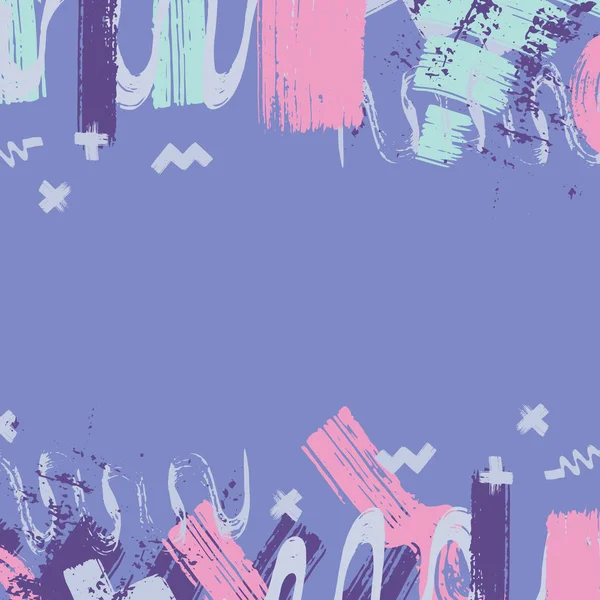 Векторний Фон Абстрактною Сухою Пензликовою Текстурою Шаблони Вітальних Листівок Або — стоковий вектор