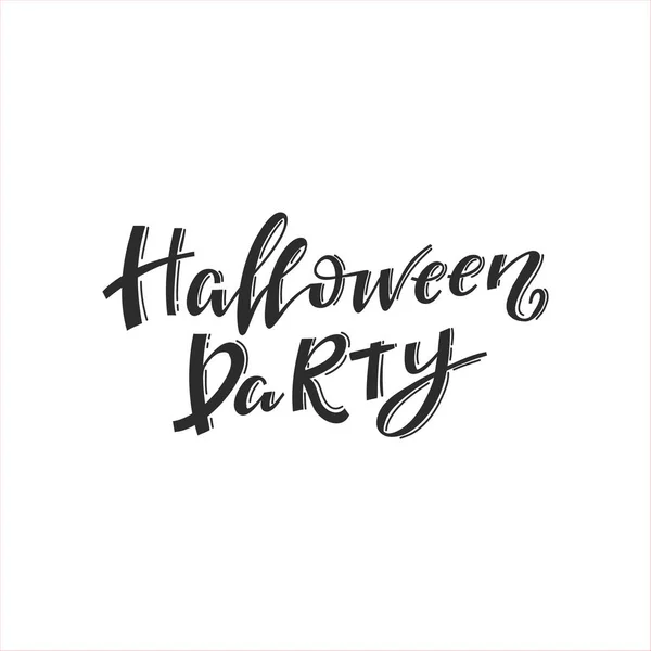 Lettrage Vectoriel Halloween Fête Halloween Parfait Pour Une Invitation Fête — Image vectorielle