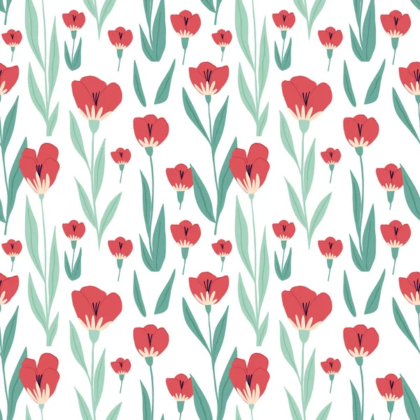 Seamless floral pattern spring summer backdrop vector Stock Vector by ...