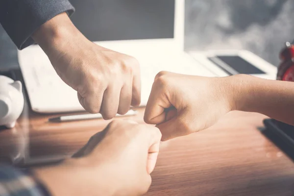 Manos Negocio Concepto Trabajo Equipo Juntos Con Éxito —  Fotos de Stock