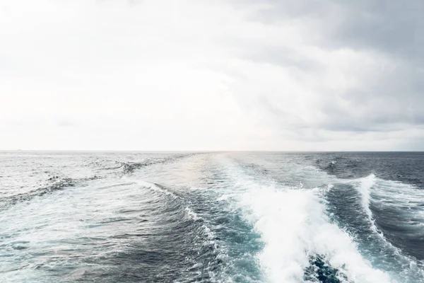 Vue Paysage Marin Ferry Avec Jour Lumineux Saison Estivale — Photo