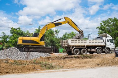 Ağır makine karişik kamyon için