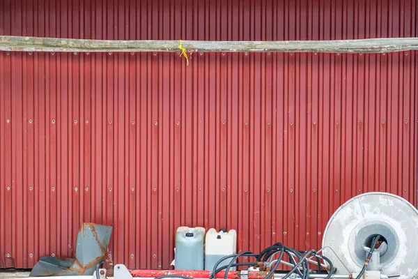 赤い容器壁の機械および装置 — ストック写真