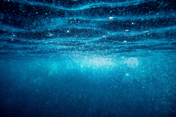 Unterwasserwellen Oberfläche Abstrakten Hintergrund — Stockfoto