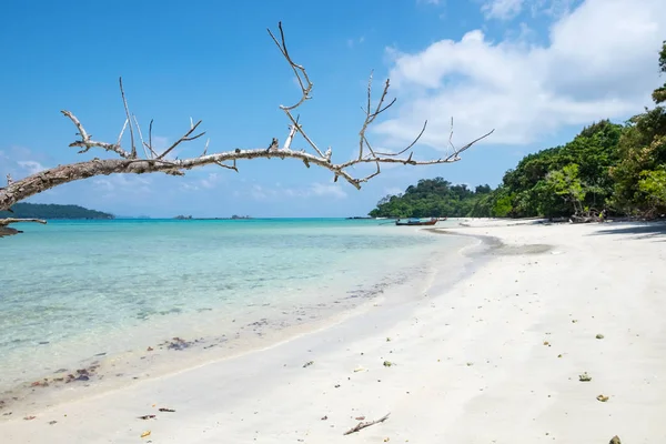 Mer Plage Coloré Sable Blanc Lisse Silvan Île Lipe — Photo