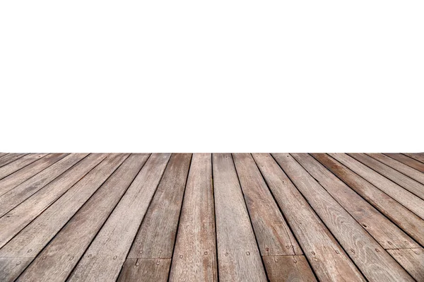 卓上の白い背景の上の木製パネル — ストック写真