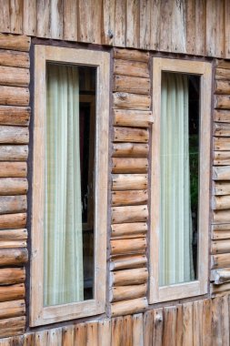 Bölme penceresini teak ahşap ev süslemeleri