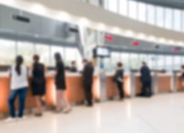 Banka counter arka plan bulanık müşteri hareketine