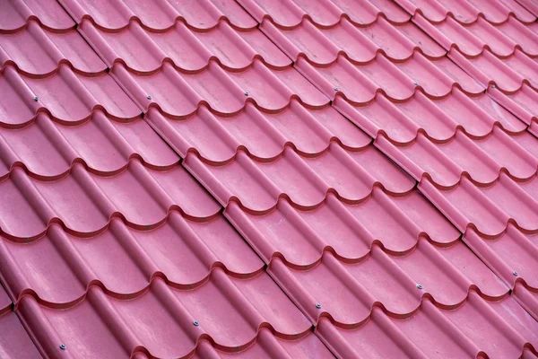 Abstraktní vzor střechou z červených tašek — Stock fotografie