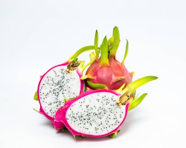 Dragon meyve pembe yeşil sapı dilim soyma