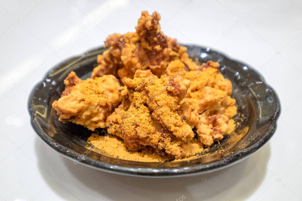 Fried chicken karaage crispy