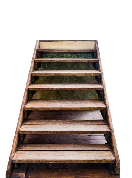 Staircase wooden to top success — Stock Photo, Image