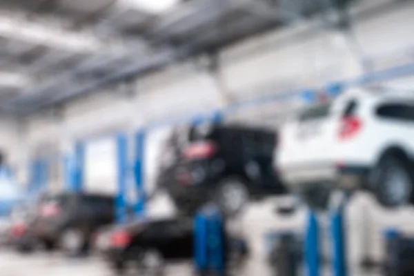 stock image Blurred scene cars lifting repair check and fix a problem