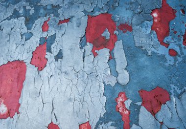 Araba yama kırık mavi kırmızı düşüş dokulu