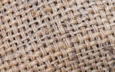 Çuval çanta kahverengi arka plan