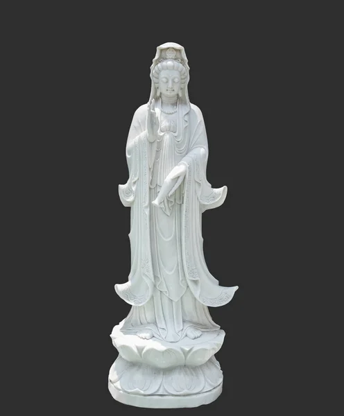 Guanyin heykel oyma — Stok fotoğraf